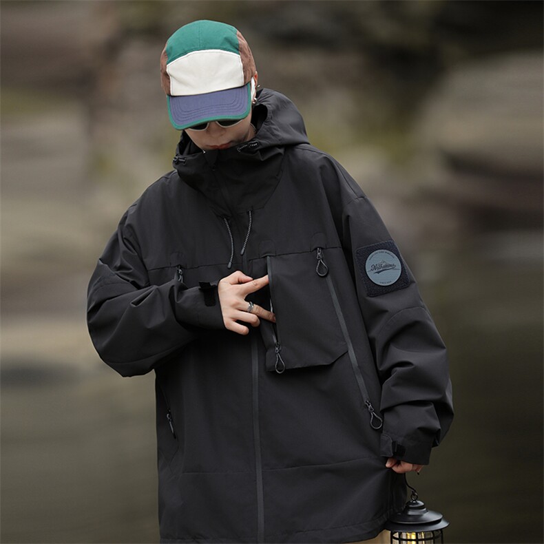 春秋外套男潮牌宽松ins高街hiphop休闲夹克韩版潮流上衣,男装夹克,星座716-3