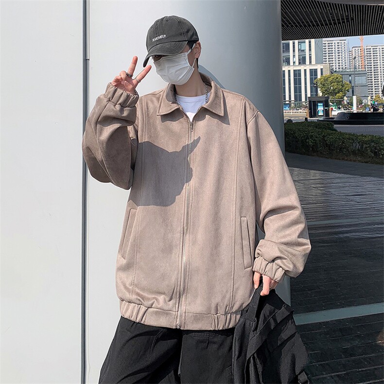 春季港风夹克外套男美式复古潮牌百搭宽松情侣款上衣W7150-P58,男装夹克,星座512-3