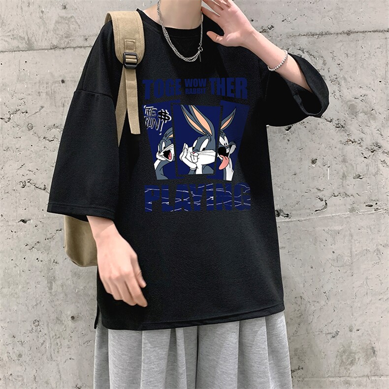 Q11234-P30春夏季七分袖t恤男大码五分袖男短袖中袖大皂风,男装T恤,电商A040
