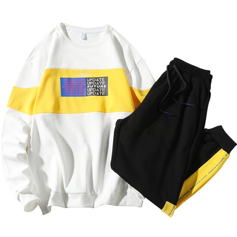 卫衣男士休闲套装外套运动服两件套青少年2021春装新款DS654T,男装卫衣,电商A102