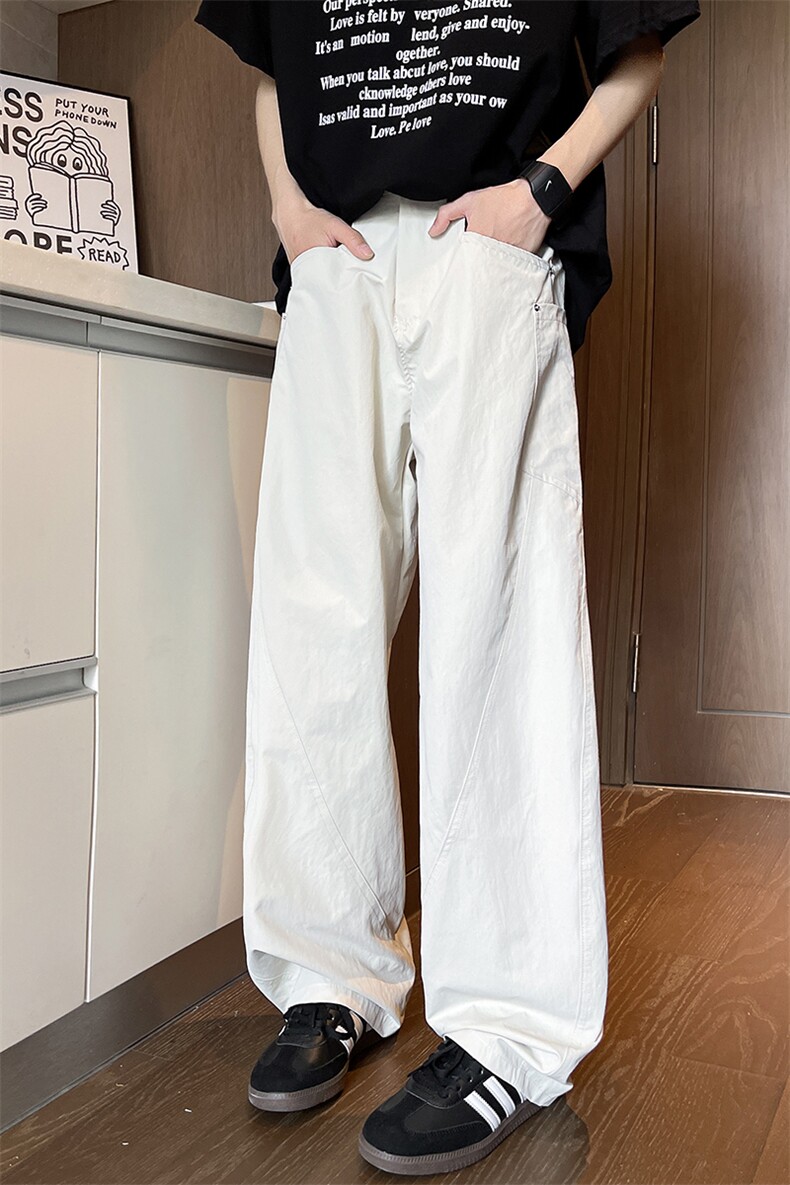8XL-M大码休闲裤男高街ins休闲长裤弯刀裤美式vibe微喇裤K972TP45,男装休闲裤,电商D206-1