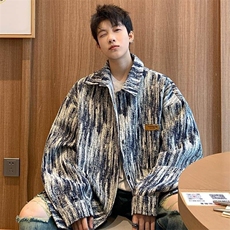 特批P50无差价25新款贴标夹克男扎染小香风痞帅外套J683偏大一码，男装夹克，电商A001