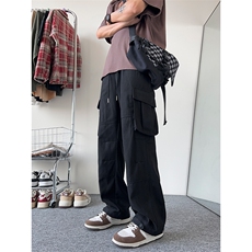 港风大码宽松休闲裤长裤工装裤直筒裤A014-DY25018-P50控68，男装工装外套，电商A014