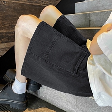痞帅牛仔短裤男夏季新款设计感中裤潮美式高街休闲五分裤2311-p45，男装牛仔裤，星座1008