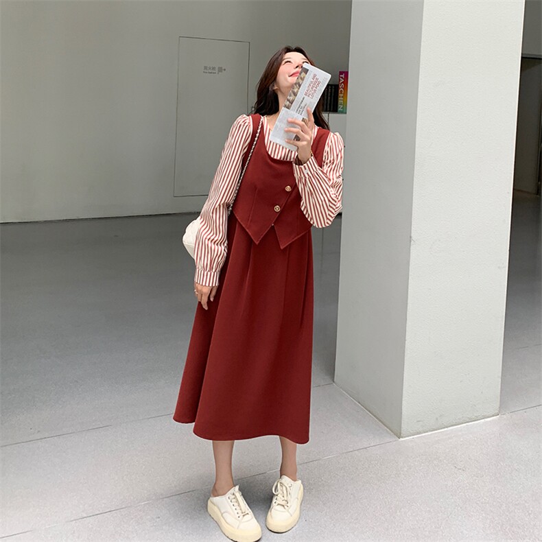 假两件连衣裙,女装连衣裙,2B137