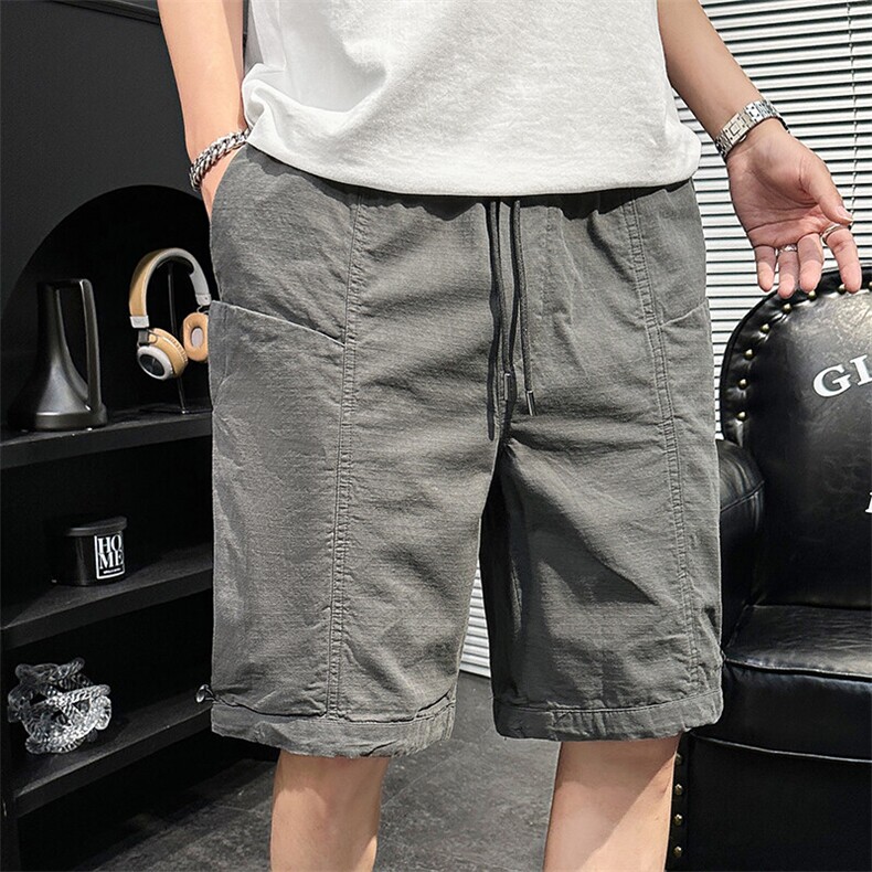 水洗纯棉短裤大口袋重磅夏季短裤欧美风男士工装短裤DK059-P42，男装休闲裤，星座310B