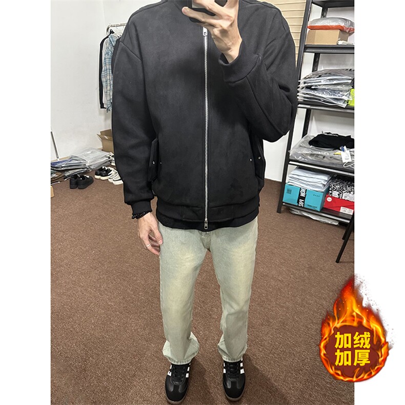 B221美式ins高街加厚加绒牛仔裤LK22087-P55控78加绒P65控88,男装牛仔裤,电商B221