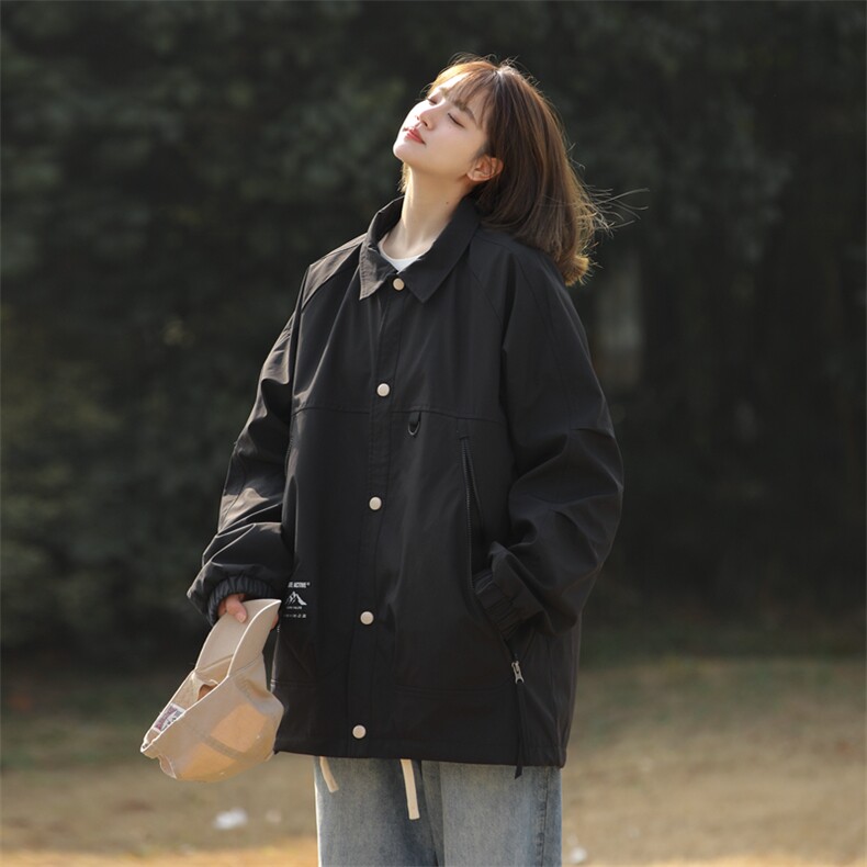 春季新款现货中性风夹克户外纯色衬衫领外套,男装夹克,电商A157B