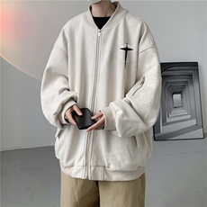 23秋款美式复古麂皮绒飞行棒球服男女夹克外套JF3275-P80控108，男装夹克，电商B370