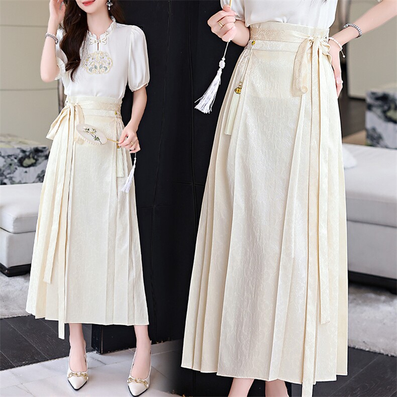 新中式国风马面裙2024新款女夏时尚高级感今年流行裙，女装半身裙，火爆靓佳人