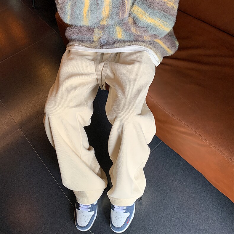 加绒休闲长裤D2245-TP45控价68港风冬季青少年男保暖加厚直筒裤,男装休闲裤,电商A102-1
