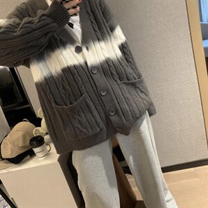 渐变大开衫图片