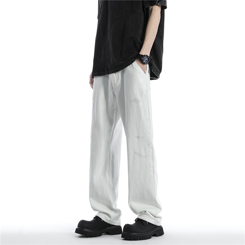 抖音得物美式重工水洗牛仔裤k24p45控68,男装牛仔裤,星座1011-1