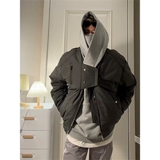 飞行员棉服夹克男2025年秋冬季潮流新款潮牌经典解构百搭时尚上衣，男装夹克，星座506A