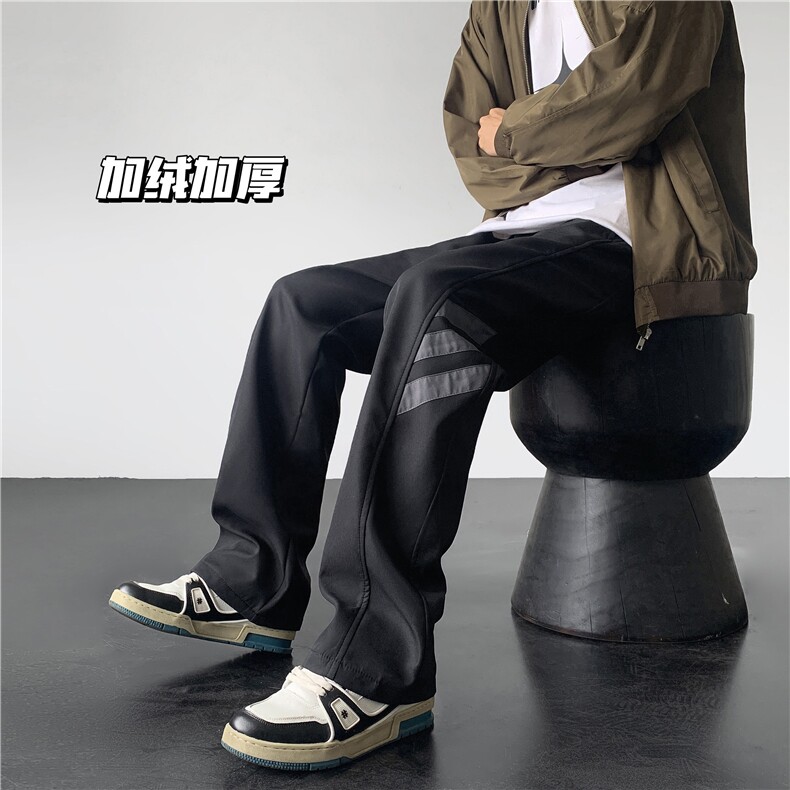 冬装加绒加厚登山冲锋裤男休闲裤加绒M-5XLP55常规P50控78,男装卫衣,电商D205