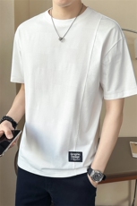 2025新款男士T恤夏季短袖简约潮牌男装半袖上衣A313-68228-P48，男装T恤，电商A313