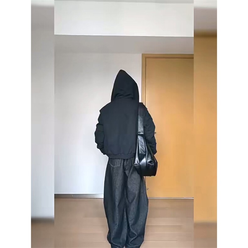 现货高品质美式高街冬季重磅硬挺短款座山雕毛领棉衣男女加厚外套,男装棉衣,电商A486