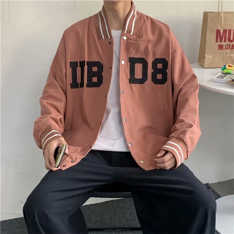 新款棒球外套男韩版潮流帅气春秋季夹克百搭休闲ins港风JK881-P48,男装夹克,星座1008
