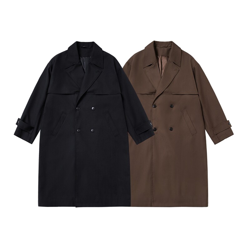 F8801P118控158白底图高品质长款风衣男女，男装风衣，电商B205