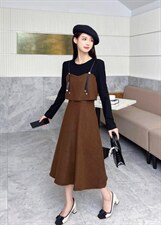 秋季时尚连衣裙，女装连衣裙，亿炫(5F)