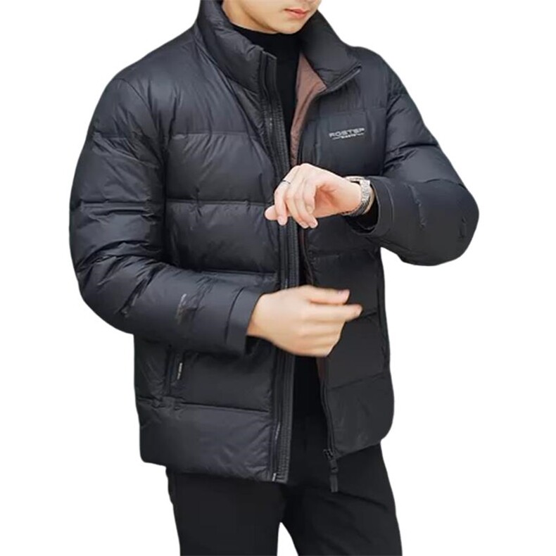 新标90白鸭绒超轻零感羽绒服面包服羽绒服短款外套（高品质）,男装羽绒服,星座301B-2（原A443-1）