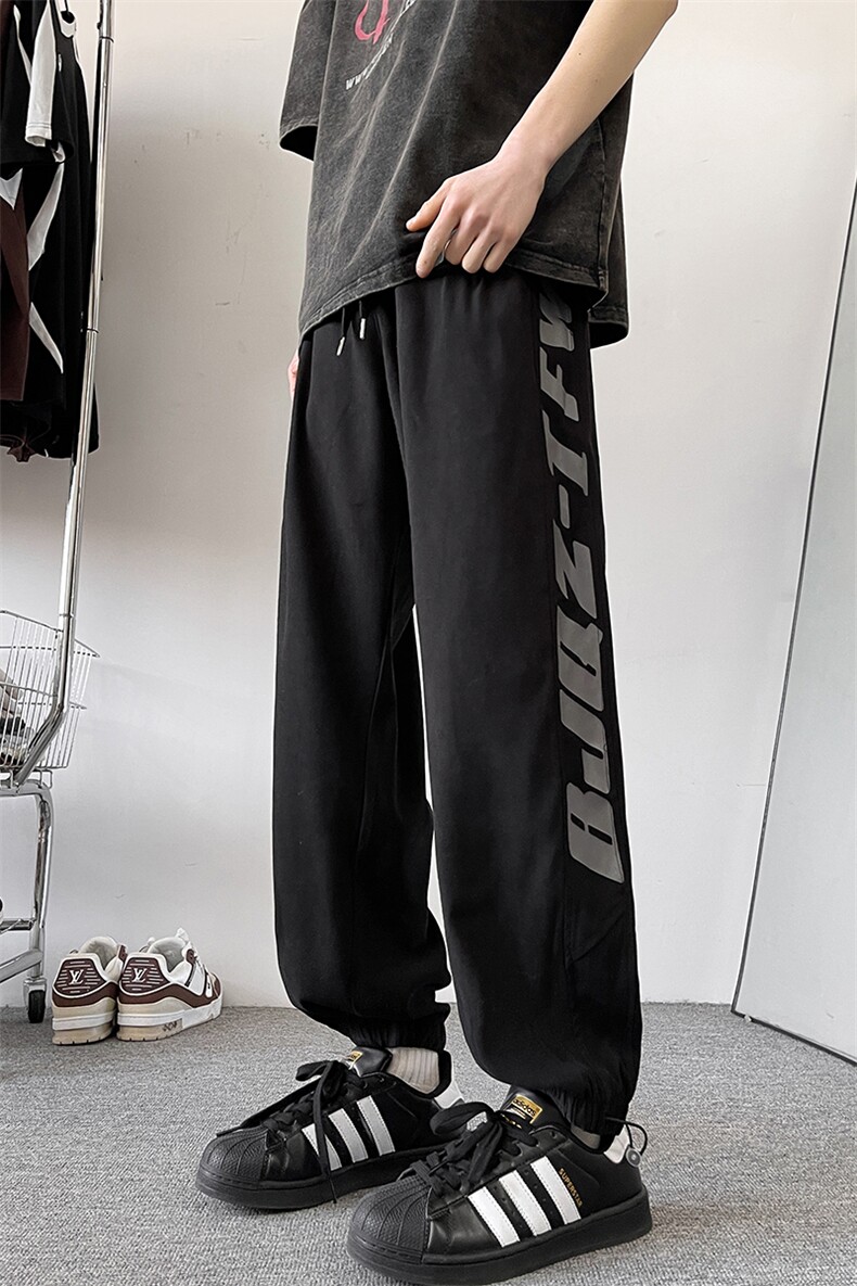8XL-M特大码冰丝裤子男薄款工装裤美式休闲速干束脚运动裤K970P35,男装工装外套,电商D206-1