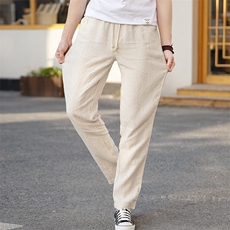 F3855钱塘2020-1夏季新款男士亚长裤薄款时尚潮流百搭P104，男装休闲裤，钱塘207-1