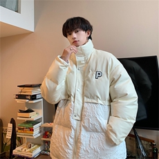 特P95控168提花拼接棉服加厚休闲棉衣外套男潮流痞帅MY260，男装棉衣，电商B370