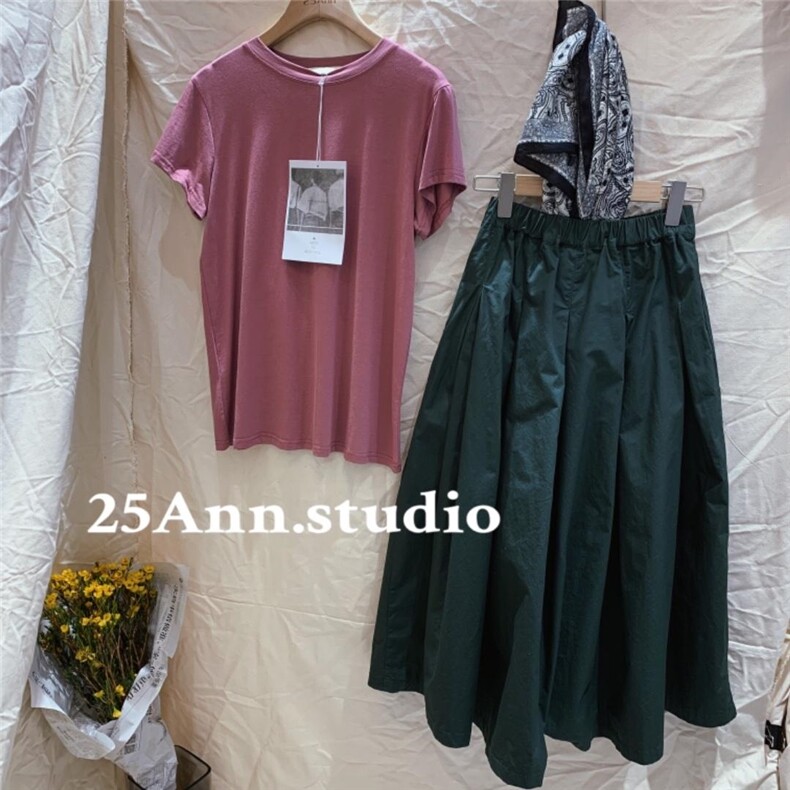 多色 彩T圆领.v领，其它，25Ann·Studio