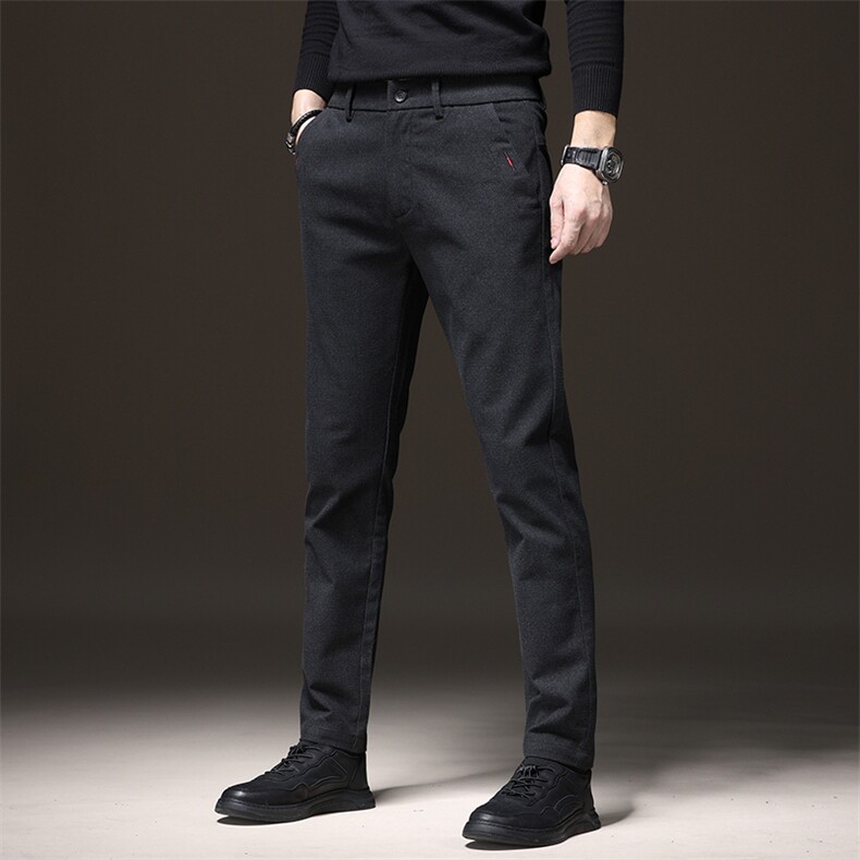 外贸8875-p30【现货】春秋冬男士休闲裤男直筒弹力磨毛百搭裤子男，男装休闲裤，星座224-1