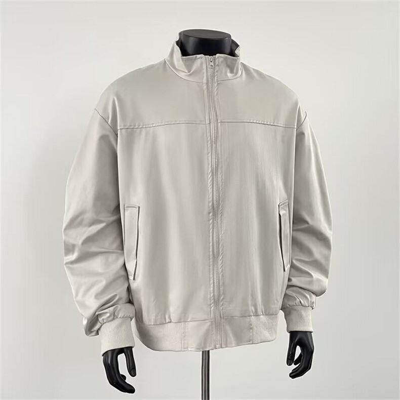 美式立领飞行夹克棉服男款冬季夹棉短款棉衣痞帅廓形加厚工装外套,男装夹克,电商D315