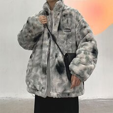 网络图现货美式街头慵懒风痞帅高级潮牌加厚毛绒棉衣J9923-P108，男装棉衣，星座715-7