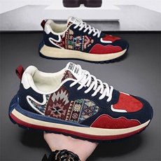 X4808-p90春季新款个性百搭潮鞋印花民族风阿甘鞋男，男装民族服装，星座1407-3