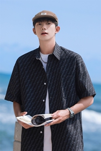 C0062-P40 夏季新款满印潮流翻领短袖衬衫图片