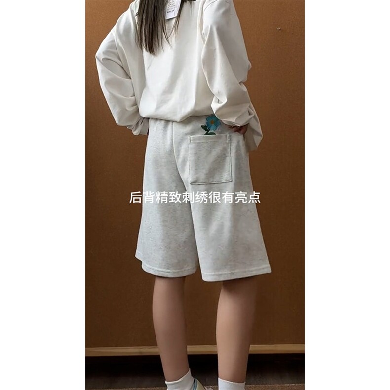 B221美式ins高街刺绣小花休闲短裤五分裤LK25549-特P25控58.8,男装牛仔裤,电商B221
