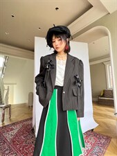 肌里感小终黑色西装外套，女装西装，WAN QING万青