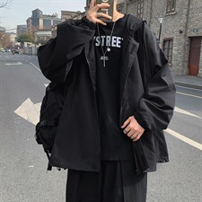 日系薄款工装外套男秋季2021年新款韩版夹克潮流宽松W1289-P50，男装夹克，星座512-4