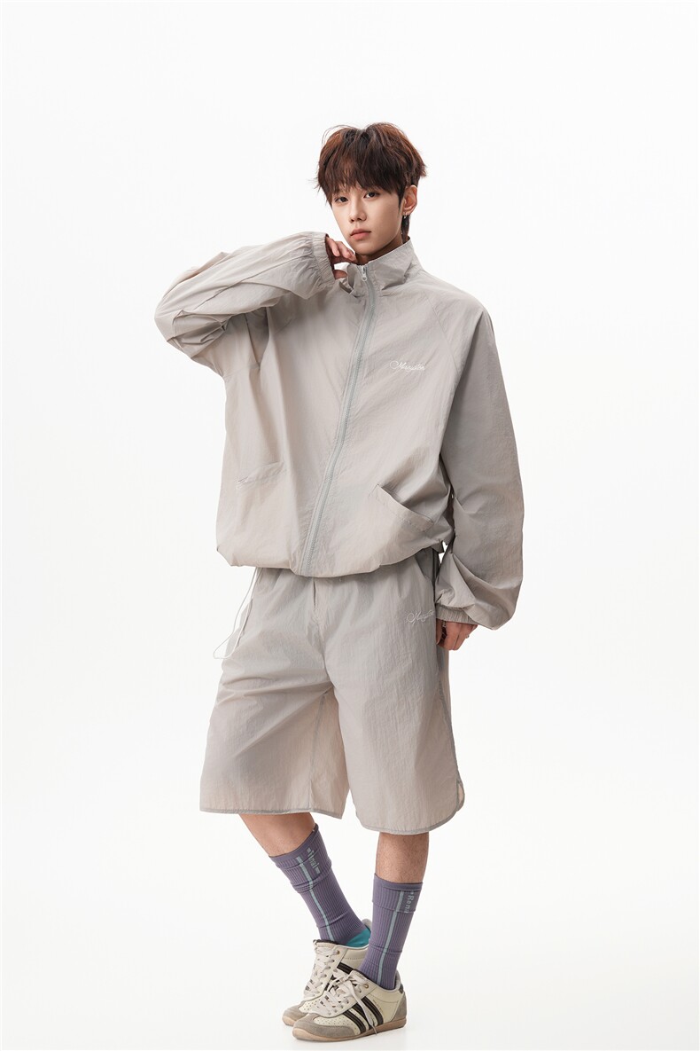 8XL-M特大码冰丝防晒服短裤套装男户外防晒衣运动外套潮TZ102P65,男装牛仔裤,电商D206-1