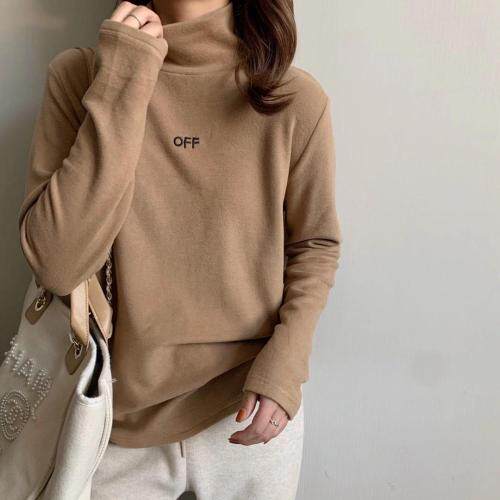 清爽打底衫两面拉毛，女装，简单小珍