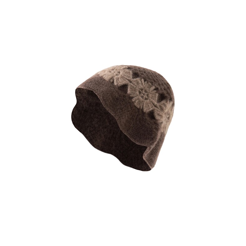 2025年秋季时尚手工花朵渔夫帽时尚百搭通勤，帽子，丽靓一衫