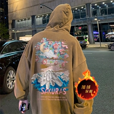 直播品质500克重磅美式做旧水洗卫衣SL1529-常规特P55加绒特P65，男装卫衣，电商A486