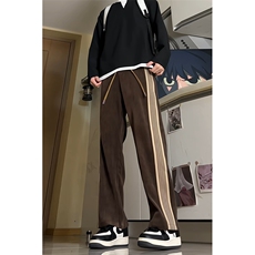 25秋冬新款美式潮牌欧绒棉垂坠感拖地休闲男裤K2503-P48加绒55，男装休闲裤，电商A009A（原A058A）
