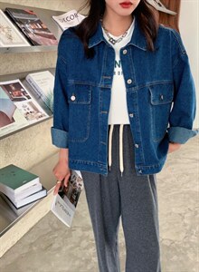 9930款日系少女时代系列牛仔外套图片