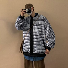 复古设计感小众两面穿外套男春季宽松百搭棒球服夹克上衣WJ52-P68，男装夹克，星座1008-1