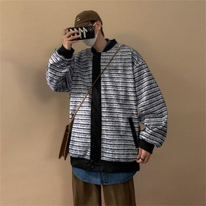 复古设计感小众两面穿外套男春季宽松百搭棒球服夹克上衣WJ52-P68图片