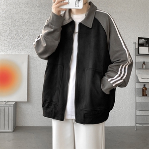 现货JK7848-特P70大码外套秋冬重磅麂皮绒高品质夹克抖音品质,冬天尖帽搭配图片