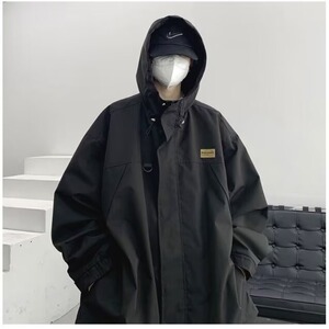 连帽冲锋衣男女春秋冬潮牌工装运动外套ins潮流宽松休闲夹克上衣图片