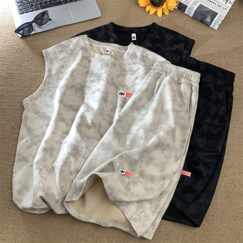 量大图低自动【有货】背心套装C403A-TZT25664-P55,男装休闲套装,电商C403A