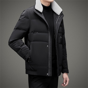 BAMJ-8916钱塘2020-2中年男士冬季厚款拉链毛领简约羽绒服P235图片