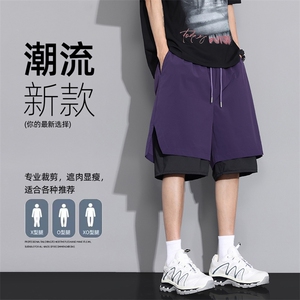 现货 夏季工装短裤男ins潮牌休闲百搭潮流痞帅五分裤D02517-P43图片